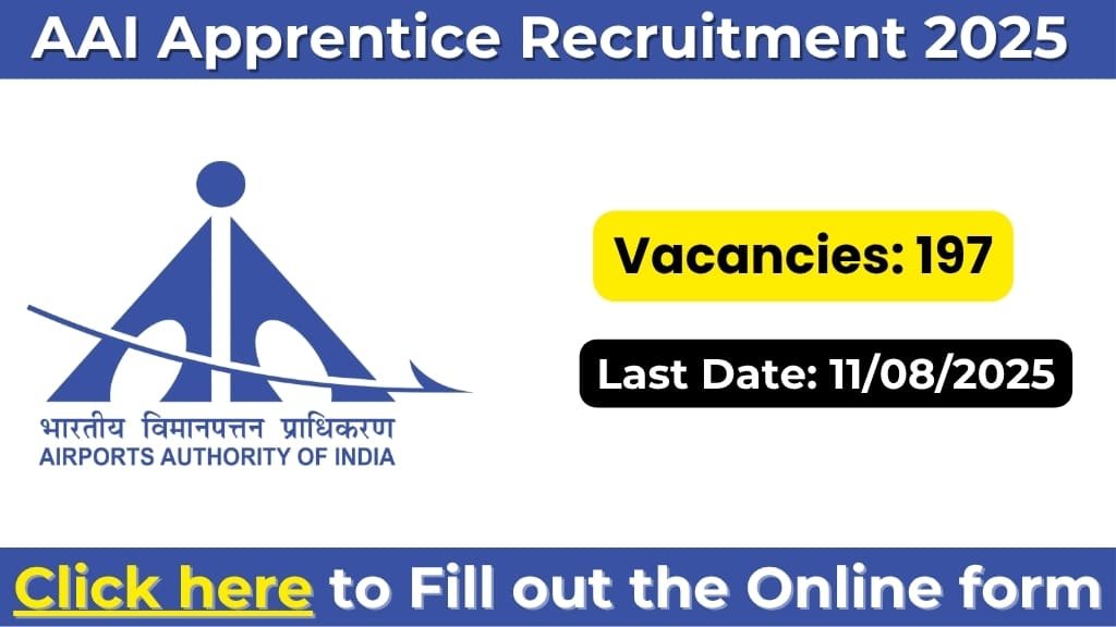 AAI Apprentice Recruitment 2025 (Northern Region): Apply Online