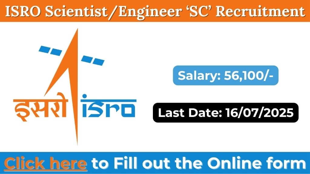 ISRO Scientist/Engineer ‘SC’ Recruitment 2025: Apply Online for 39 Posts in Civil, Electrical, RAC & Architecture