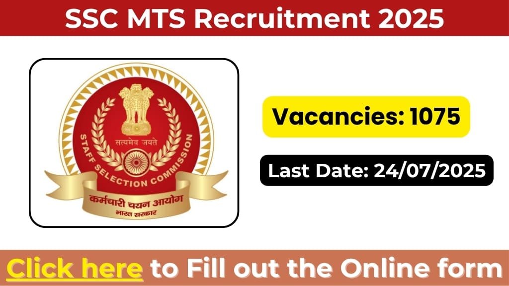 SSC MTS Recruitment 2025: Notification Out for MTS and Havaldar Posts
