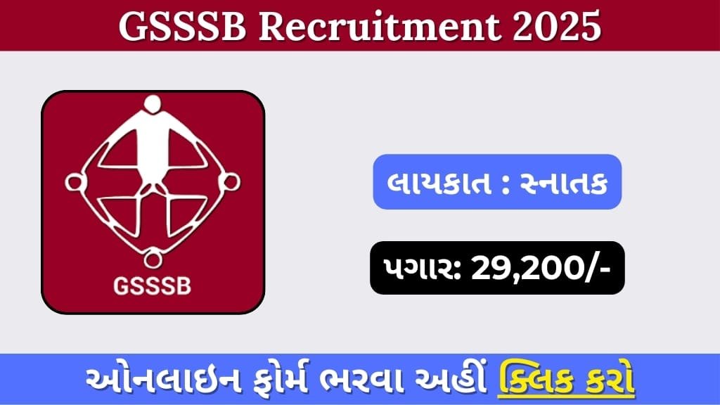 GSSSB Recruitment 2025: Horticulture Inspector (Class-3) – Apply Online