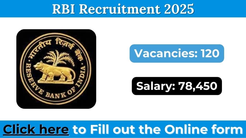 RBI Recruitment 2025: Direct Recruitment for Officers in Grade ‘B’ (General/DEPR/DSIM)