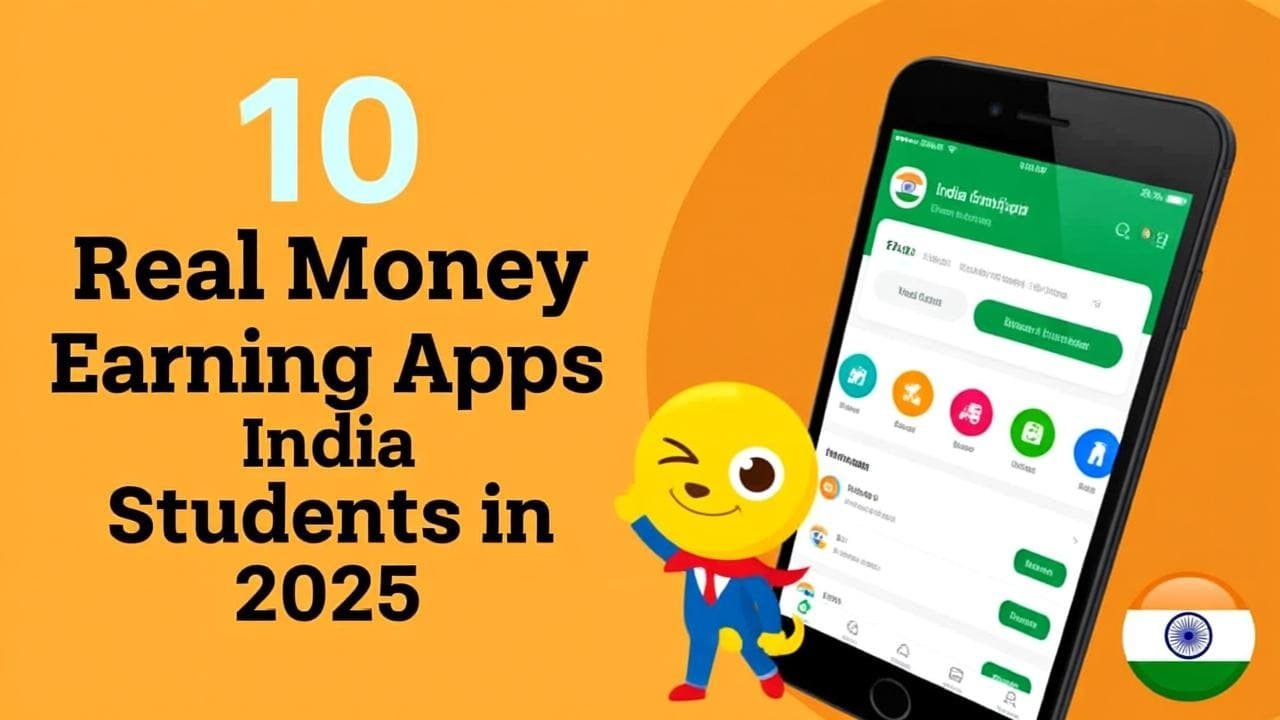 Top 10 Real Money Earning Apps in India for Students in 2025