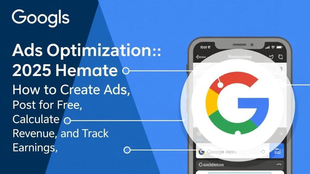 Google Ads Optimization in 2025: How to Create Ads, Post for Free, Calculate Revenue, and Track Earnings