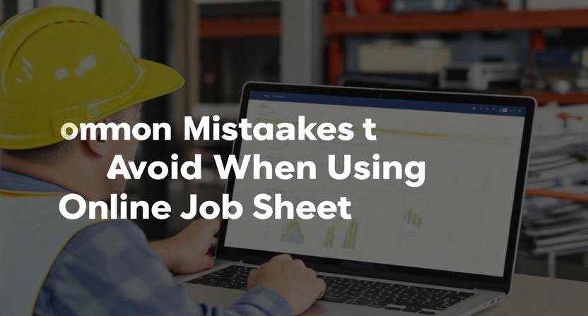 Common Mistakes to Avoid When Using Online Job Sheet Software