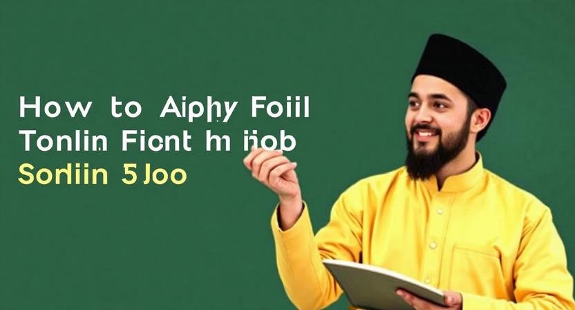 How to Apply for Your First Online Teach Quran Job Easily