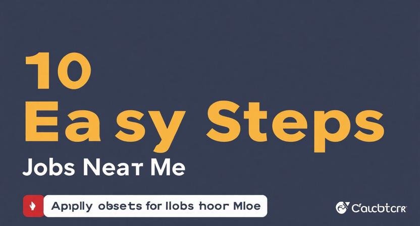 10 Easy Steps to Apply for Jobs Near Me and Get Hired