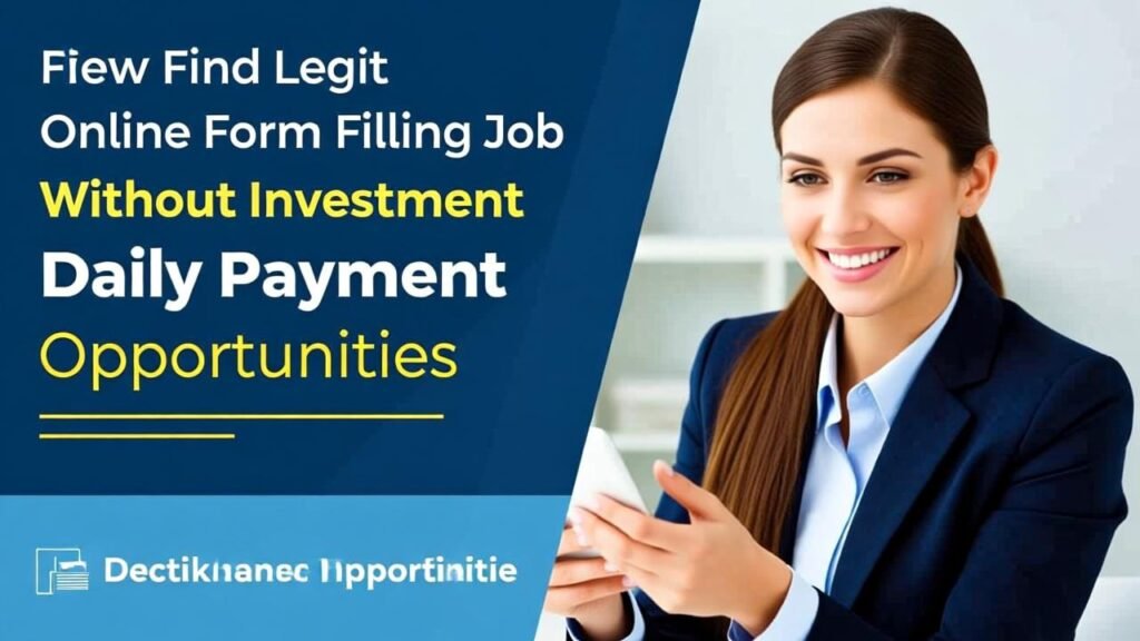 How to Find Legit Online Form Filling Job Without Investment Daily Payment Opportunities 1 How to Find Legit Online Form Filling Job Without Investment Daily Payment Opportunities