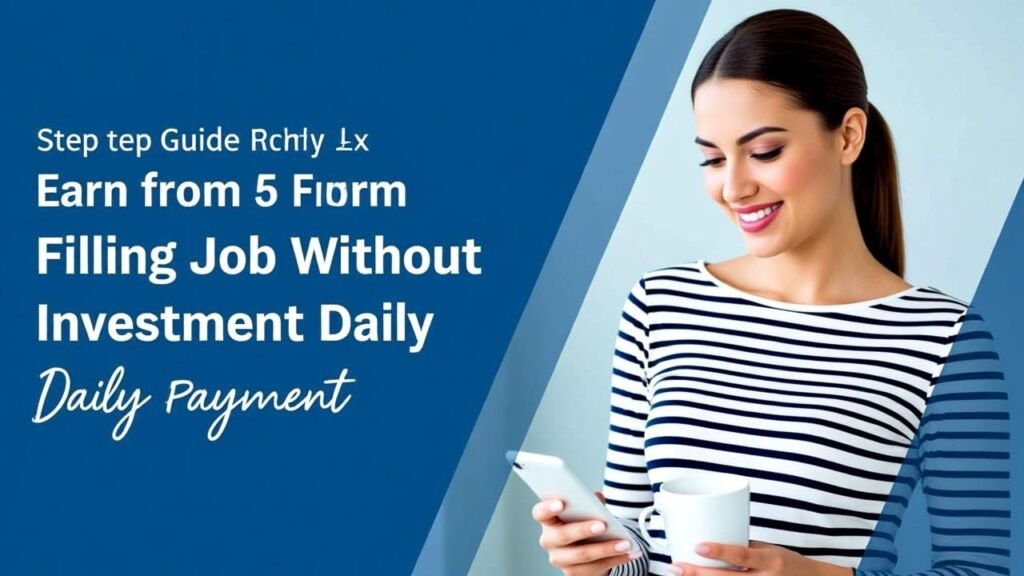 Step-by-Step Guide to Earn from Online Form Filling Job Without Investment Daily Payment
