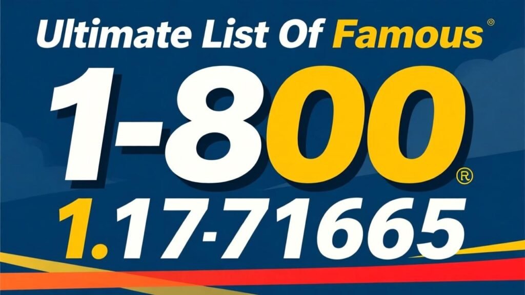 The Ultimate List of Famous 1-800 Numbers Everyone Recognizes