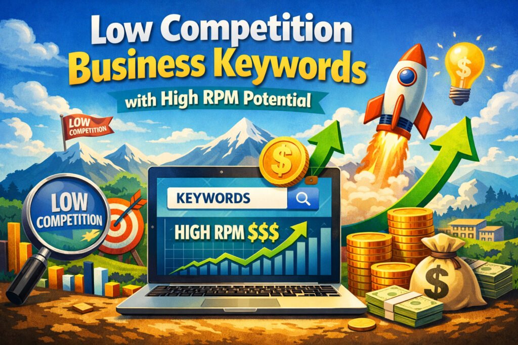 Low Competition Business Keywords with High RPM Potential