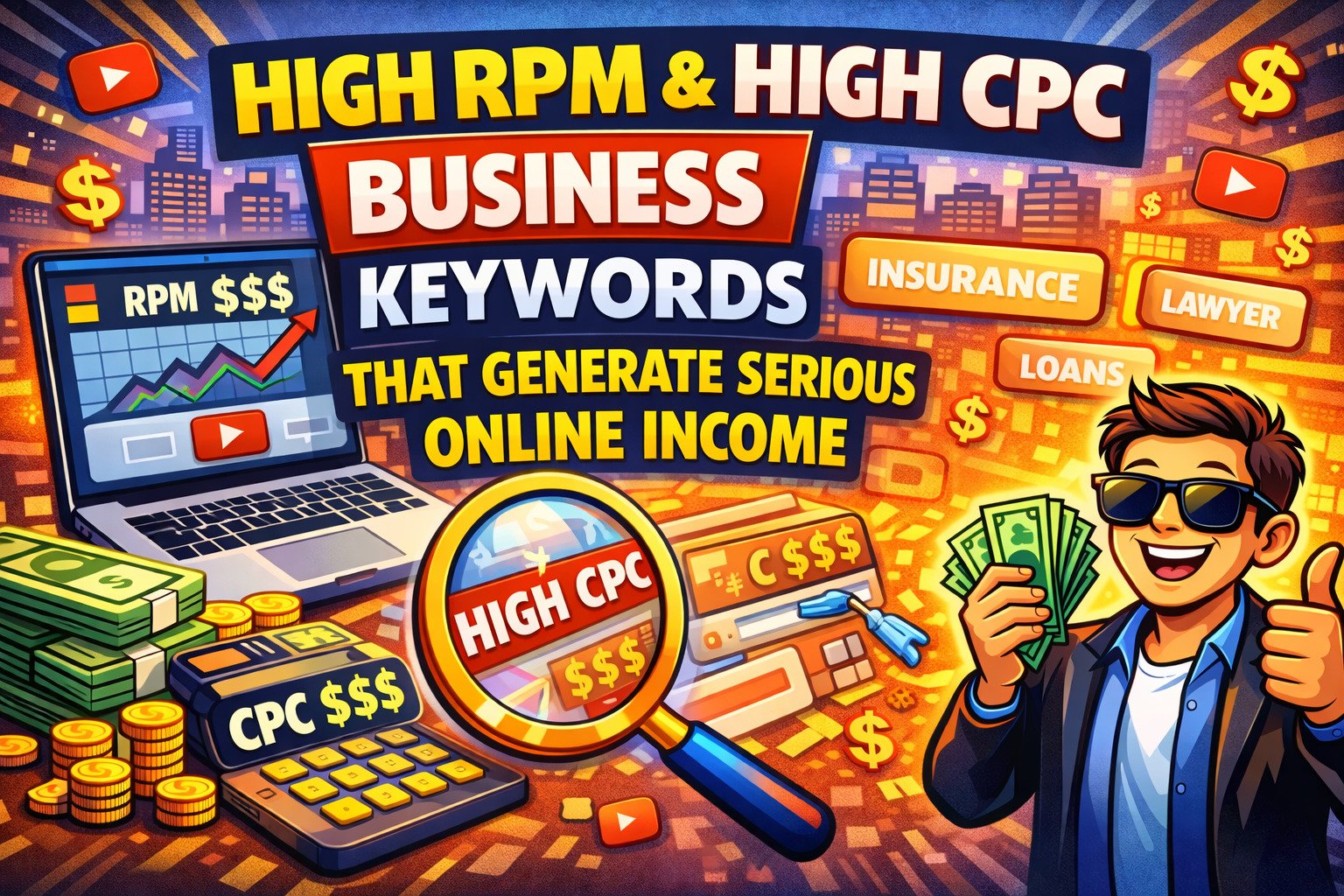 High RPM & High CPC Business Keywords That Generate Serious Online Income