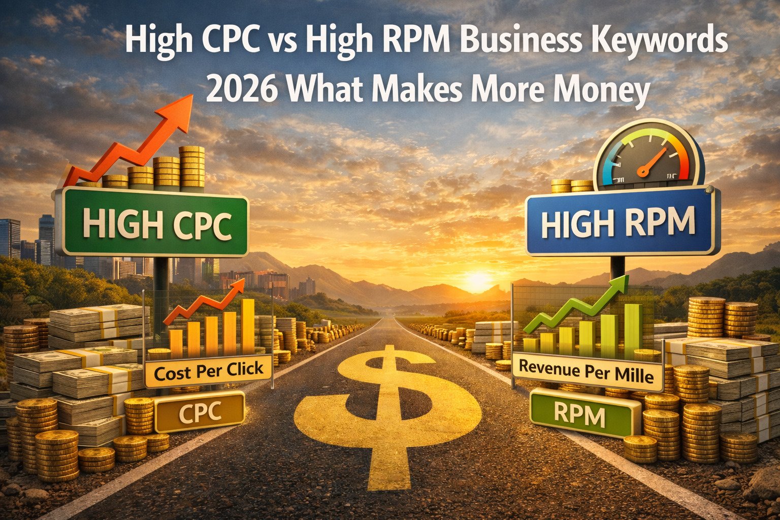 High CPC vs High RPM Business Keywords 2026 What Makes More Money