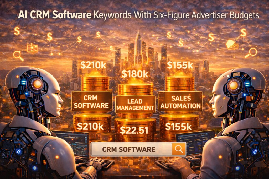 AI CRM Software Keywords With Six-Figure Advertiser Budgets