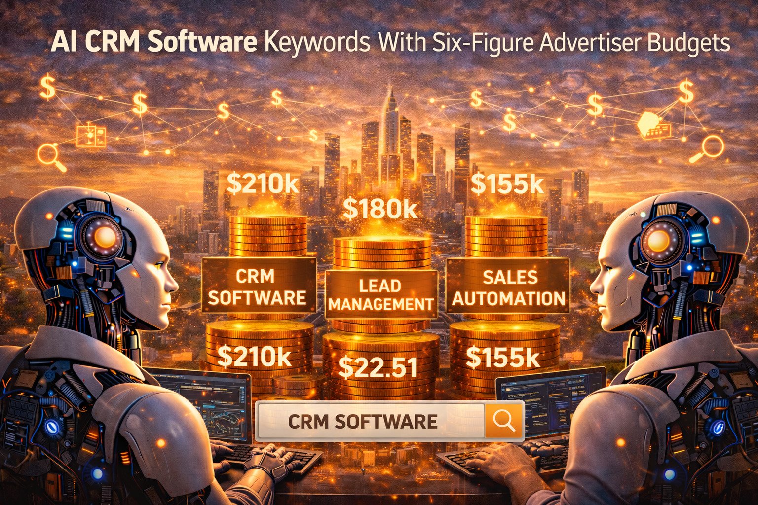 AI CRM Software Keywords With Six-Figure Advertiser Budgets