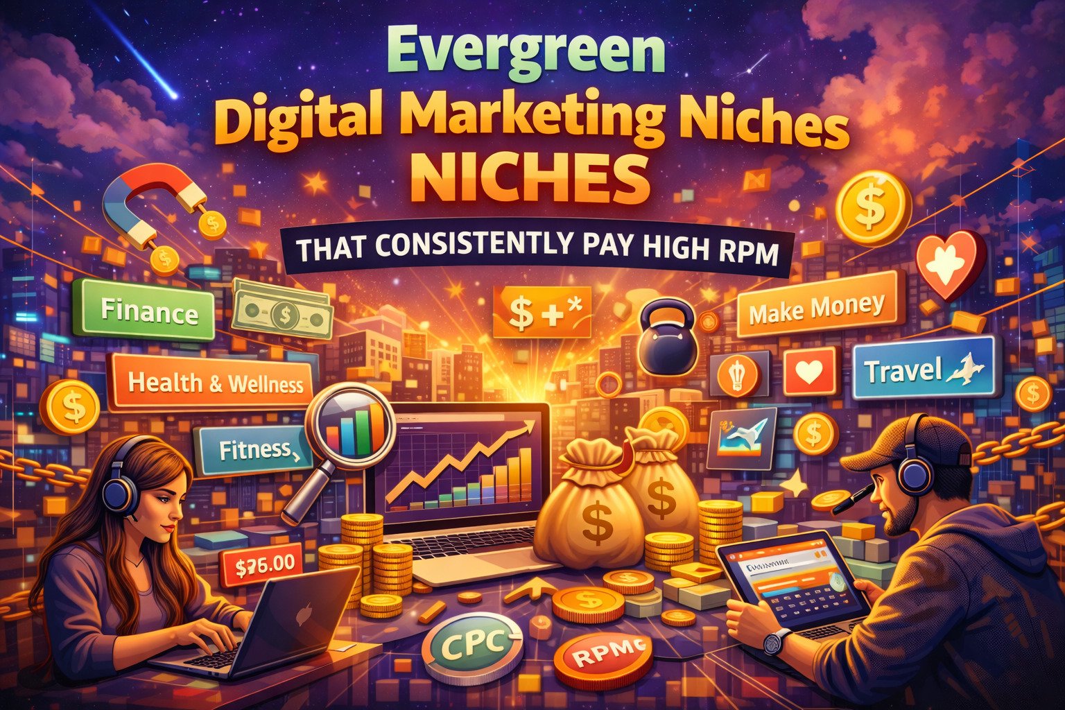 Evergreen Digital Marketing Niches That Consistently Pay High RPM