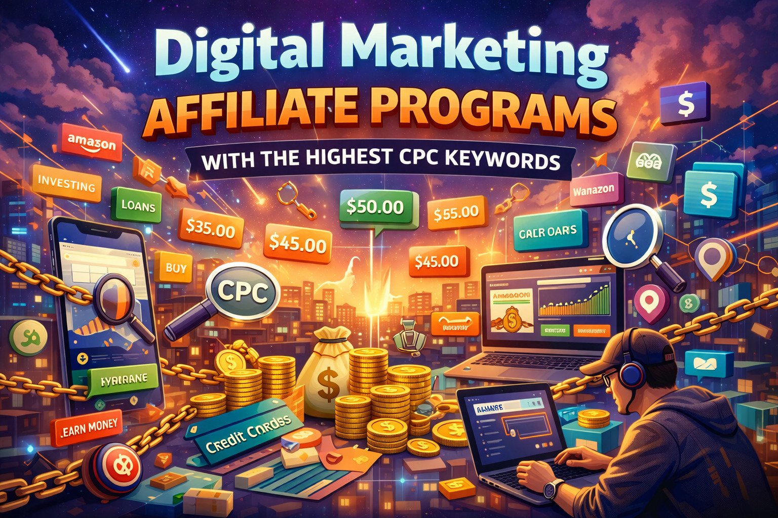 Digital Marketing Affiliate Programs With the Highest CPC Keywords