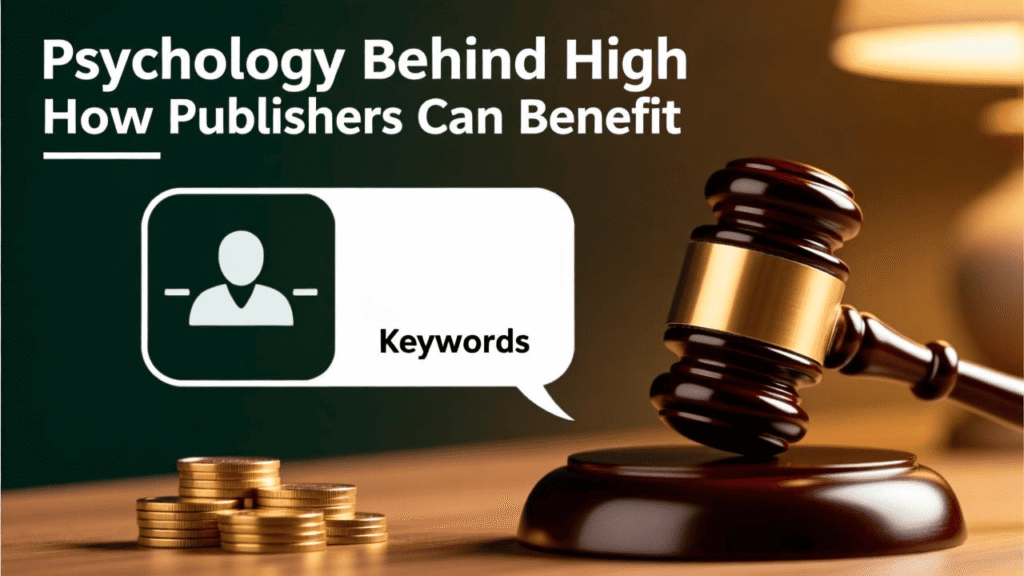 Search Psychology Behind High-CPC Legal Keywords and How Publishers Can Benefit