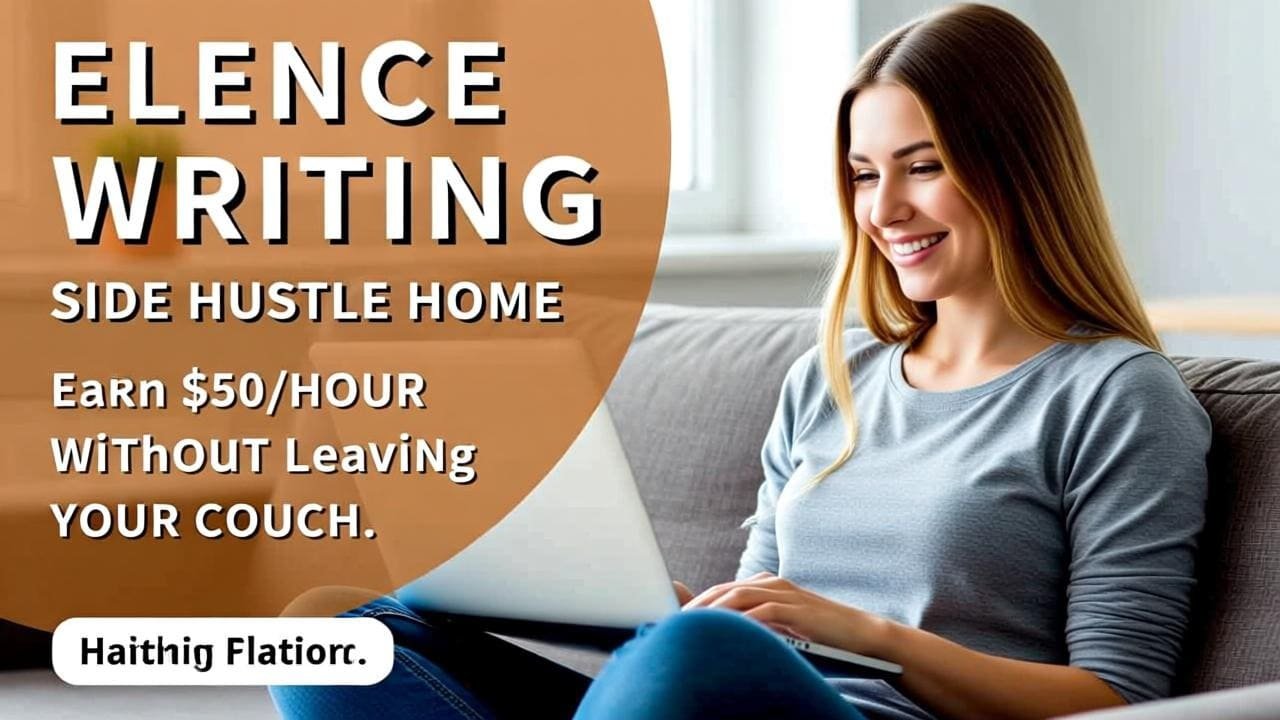 Freelance Writing Side Hustle from Home: Earn $50/Hour Without Leaving Your Couch
