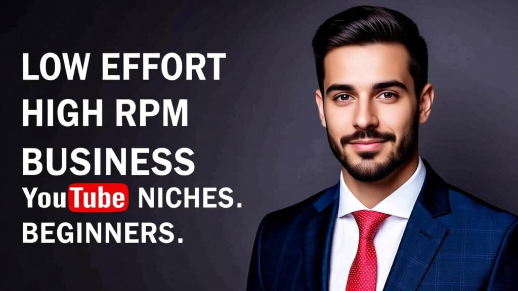 Low Effort, High RPM Business YouTube Niches for Beginners