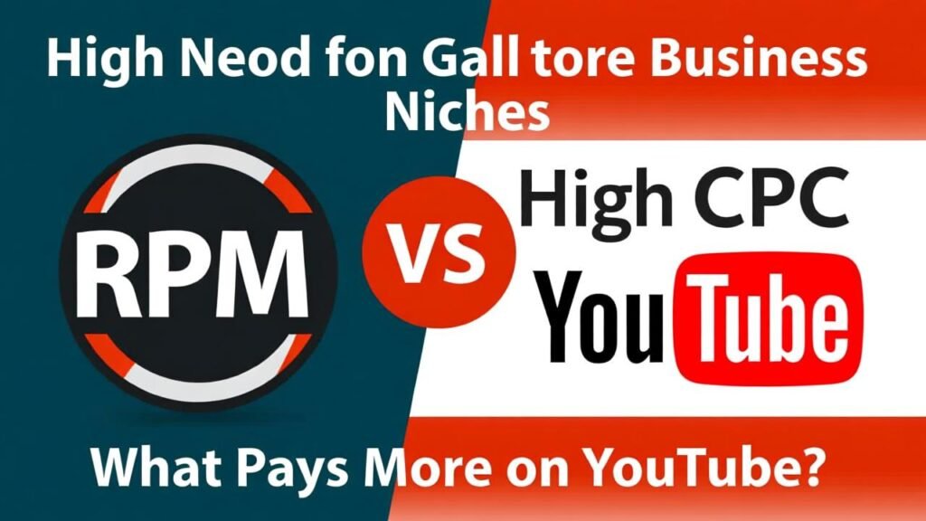 High RPM vs High CPC Business Niches: What Pays More on YouTube? 1 High RPM vs High CPC Business Niches: What Pays More on YouTube?
