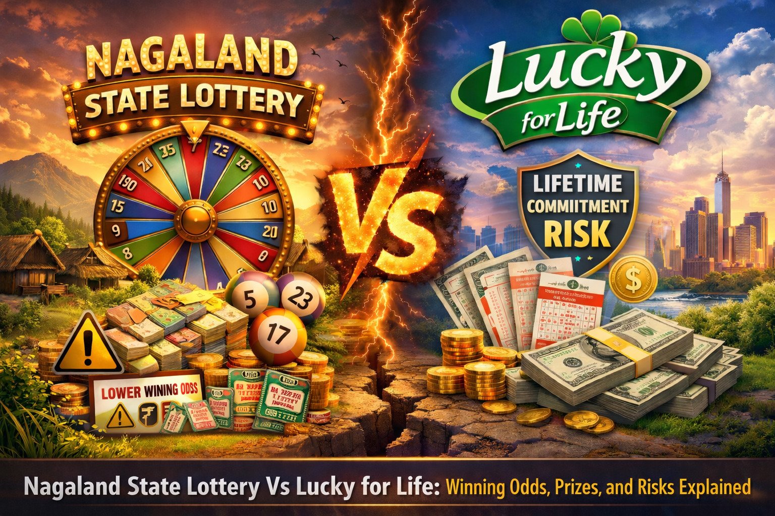 Nagaland State Lottery Vs Lucky for Life: Winning Odds, Prizes, and Risks Explained