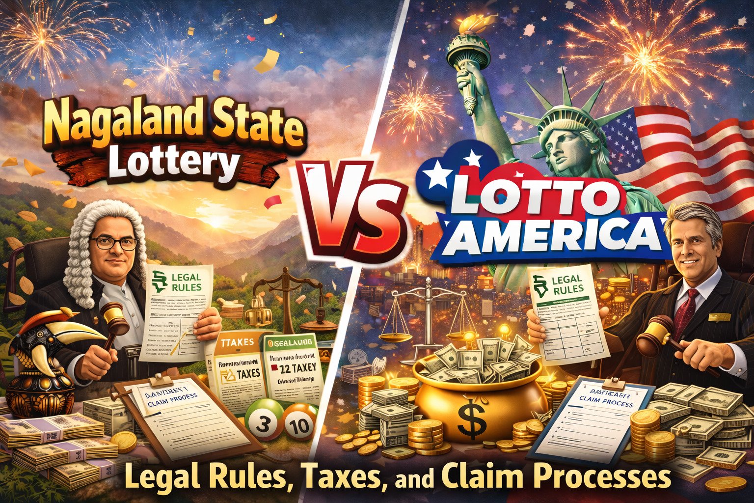 Nagaland State Lottery Vs Lotto America: Legal Rules, Taxes, and Claim Processes