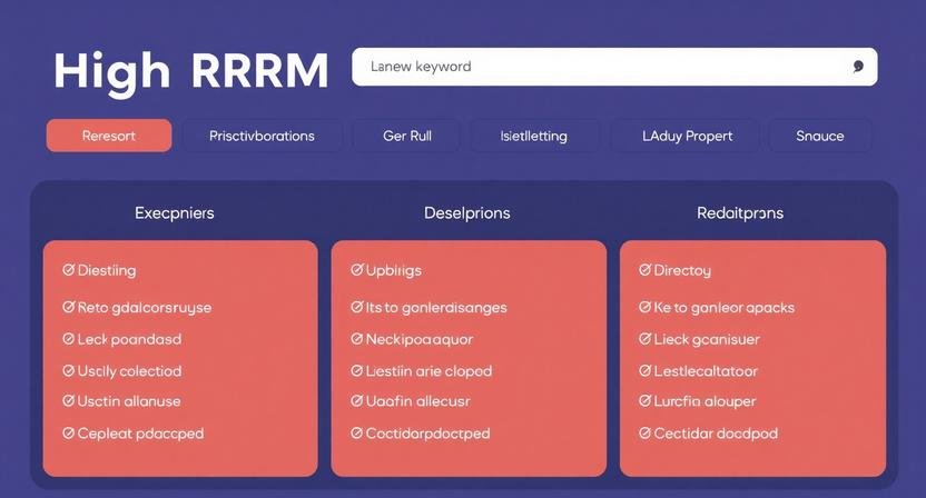 High RPM AI Cloud Computing Keyword Categories