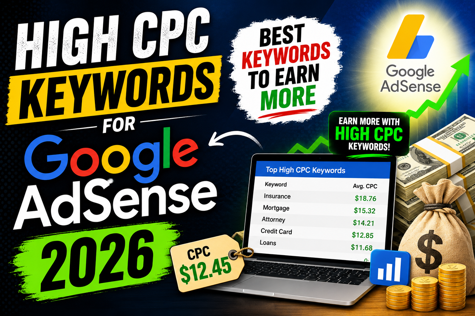 high cpc keywords for adsense 2026