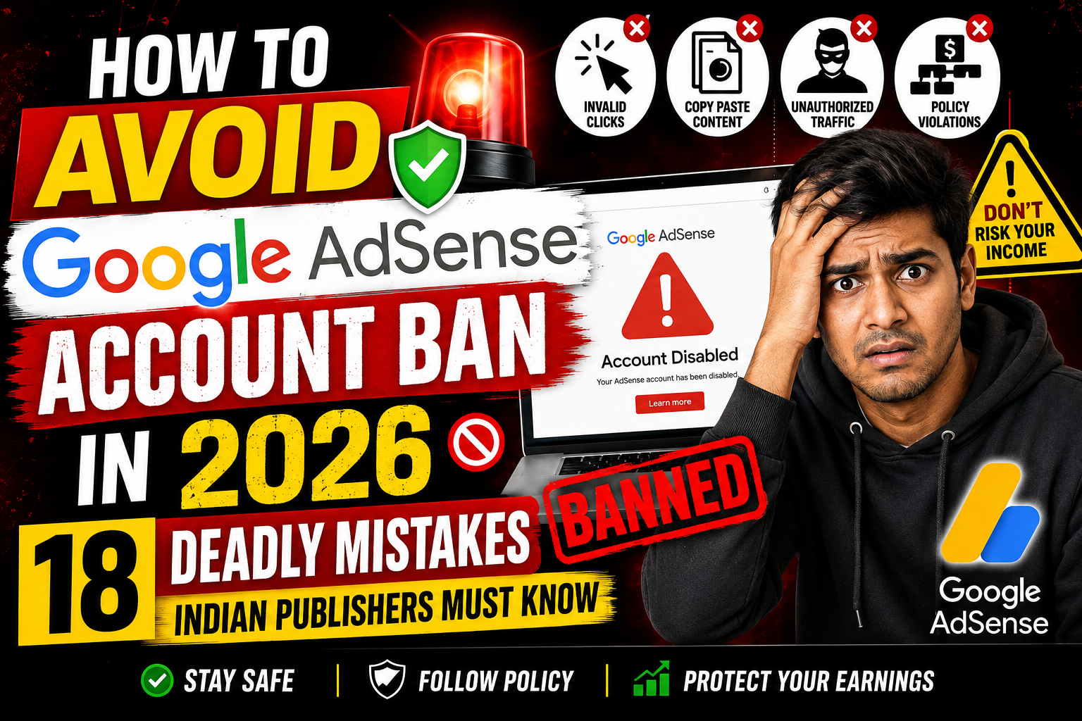 avoid adsense account ban 2026