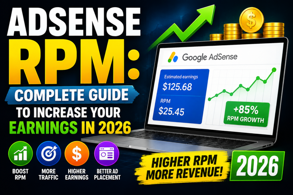 AdSense RPM: Complete Guide to Increase Your Earnings in 2026 1 AdSense RPM