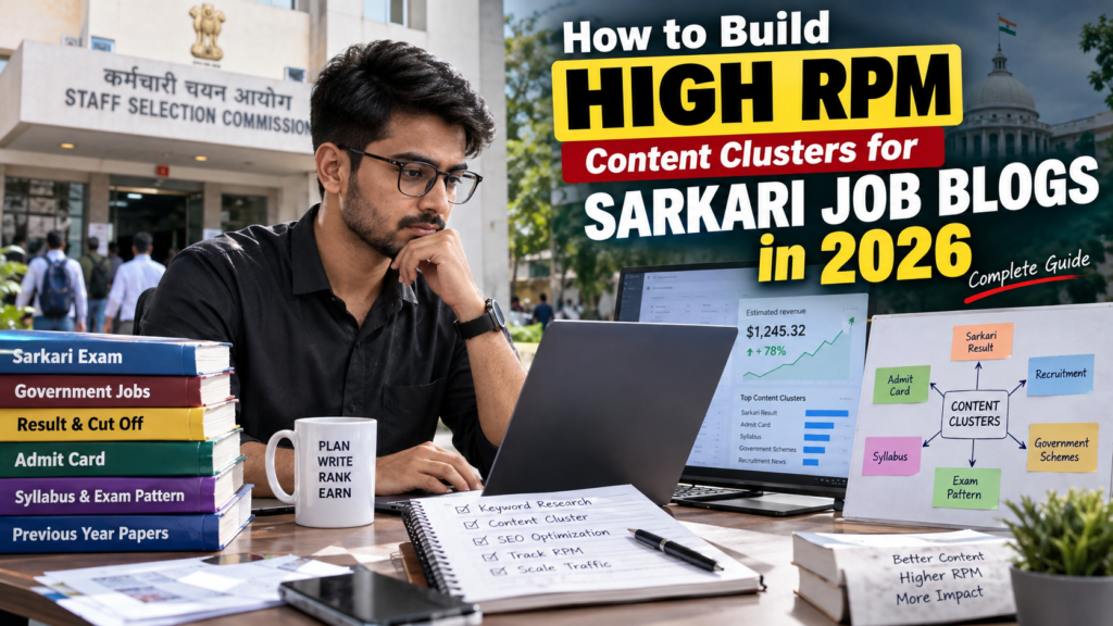 How to Build High RPM Content Clusters for Sarkari Job Blogs in 2026 – Complete Guide 1 high RPM content clusters