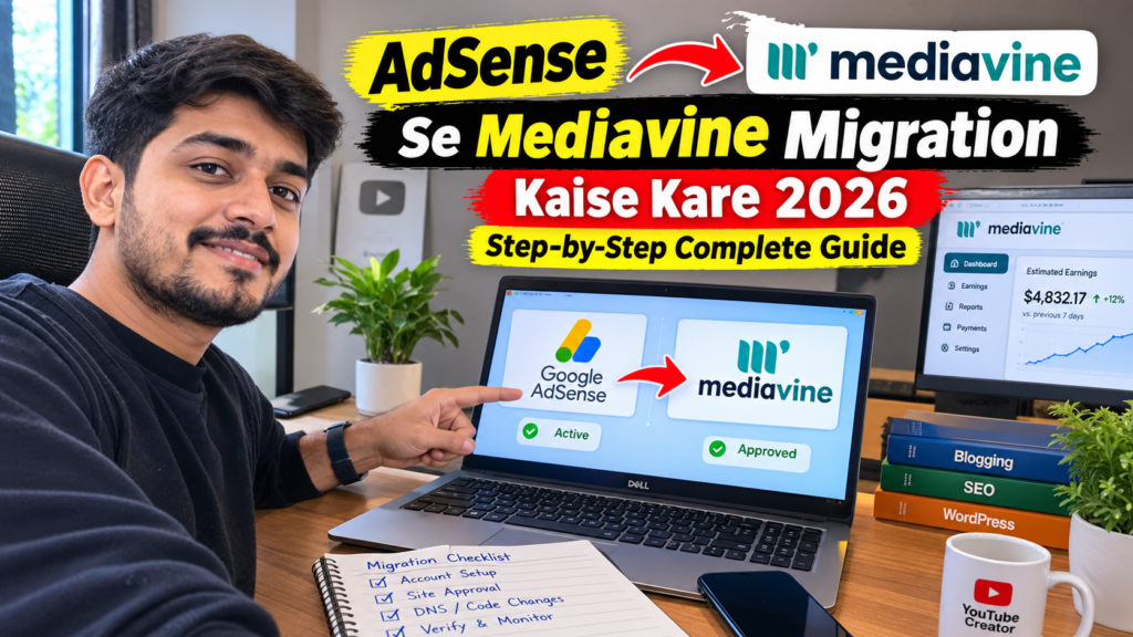 AdSense Se Mediavine Migration Kaise Kare 2026 – Step-by-Step Complete Guide 1 AdSense Se Mediavine Migration Kaise Kare