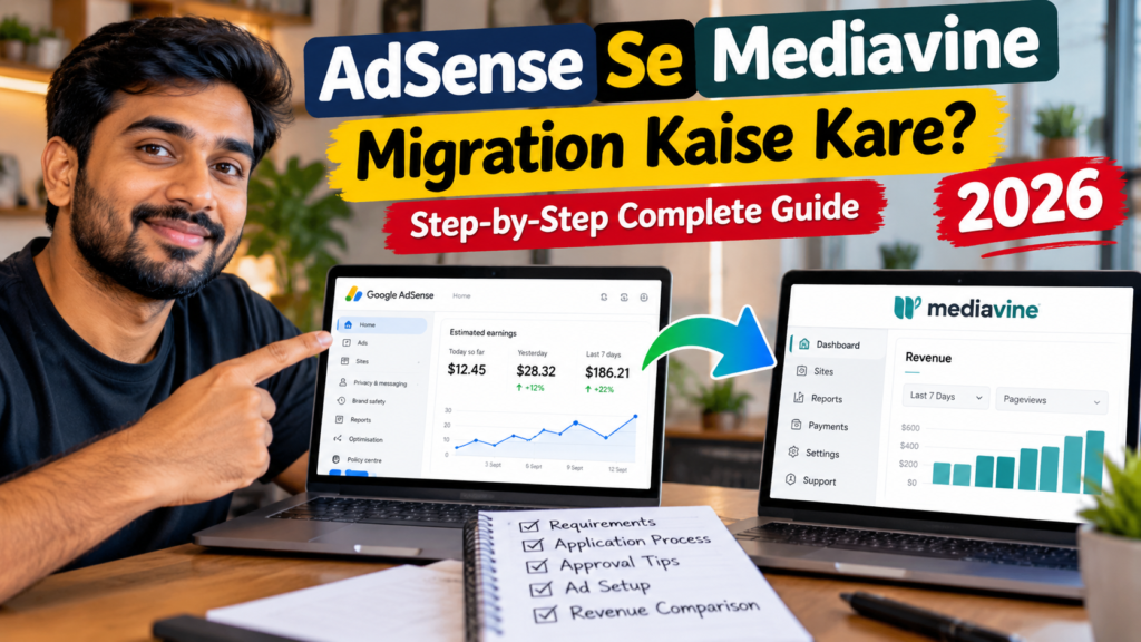 adsense se mediavine migration kaise kare