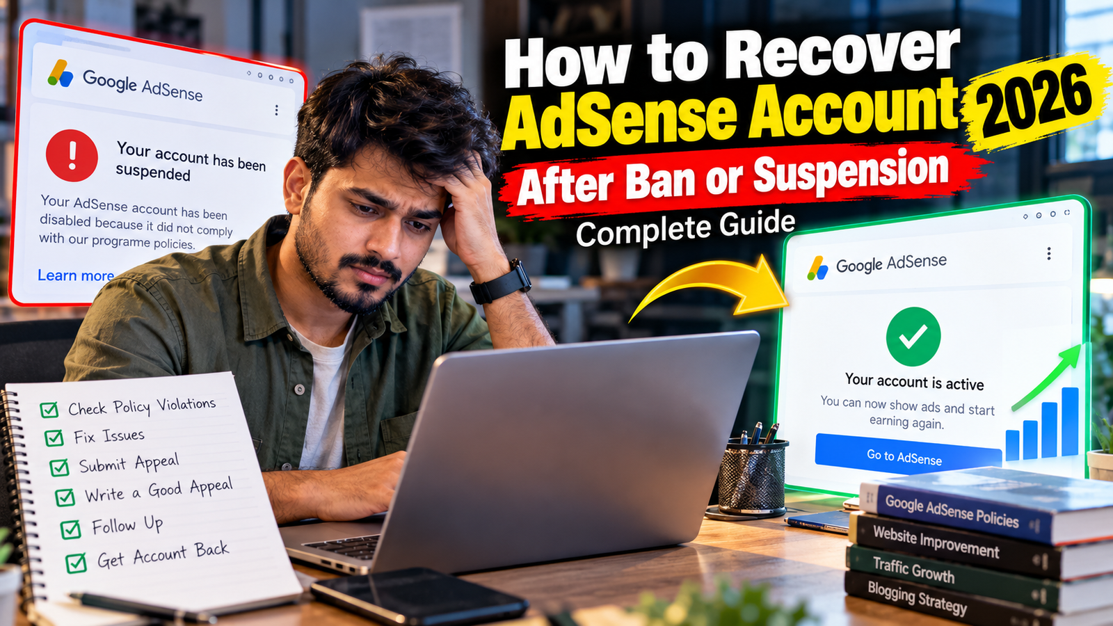 Recover AdSense Account After Ban or Suspension